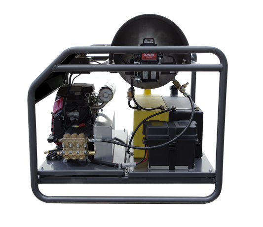 3000 PSI 8.0 GPM Gas Belt Drive Diesel Fired Truck Mount Hot Water Pressure Washer with Triplex Pump