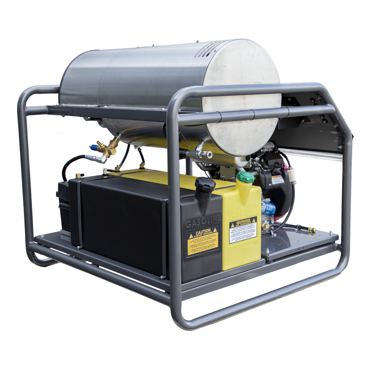 3000 PSI 8.0 GPM Gas Belt Drive Diesel Fired Truck Mount Hot Water Pressure Washer with Triplex Pump