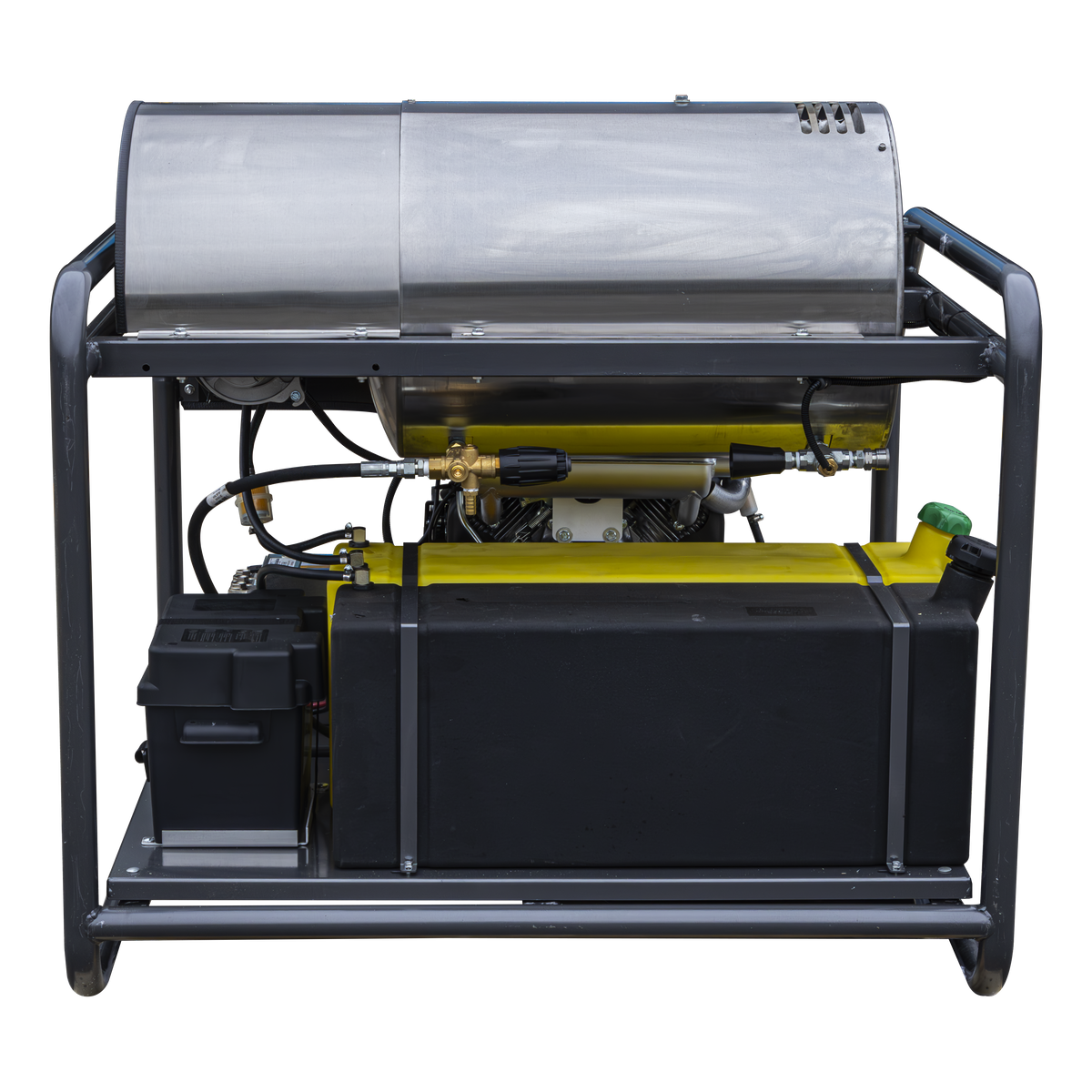 3500 PSI 8.5 GPM Gas Belt Drive Diesel Fired Truck Mount Hot Water Pressure Washer with Triplex Pump