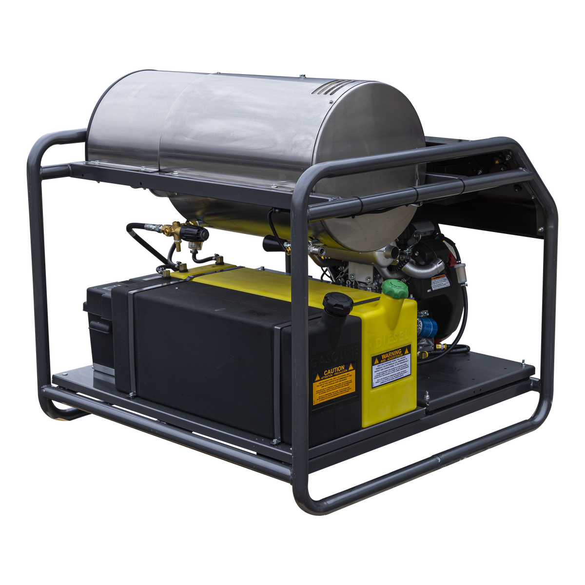3500 PSI 8.5 GPM Gas Belt Drive Diesel Fired Truck Mount Hot Water Pressure Washer with Triplex Pump