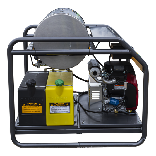 3500 PSI 8.5 GPM Gas Belt Drive Diesel Fired Truck Mount Hot Water Pressure Washer with Triplex Pump