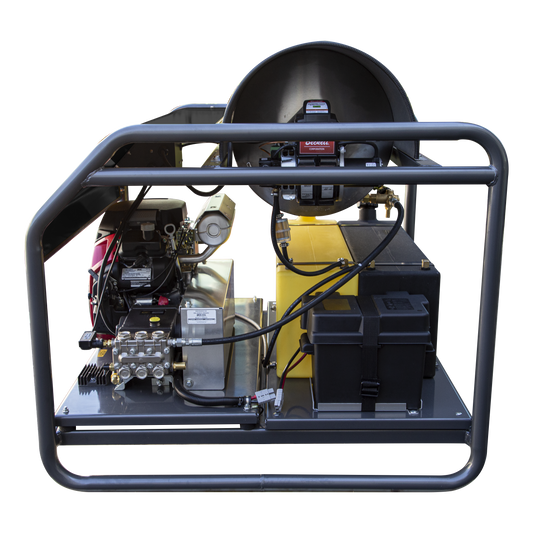 3500 PSI 5.6 GPM Gas Belt Drive Diesel Fired Truck Mount Hot Water Pressure Washer with Triplex Pump