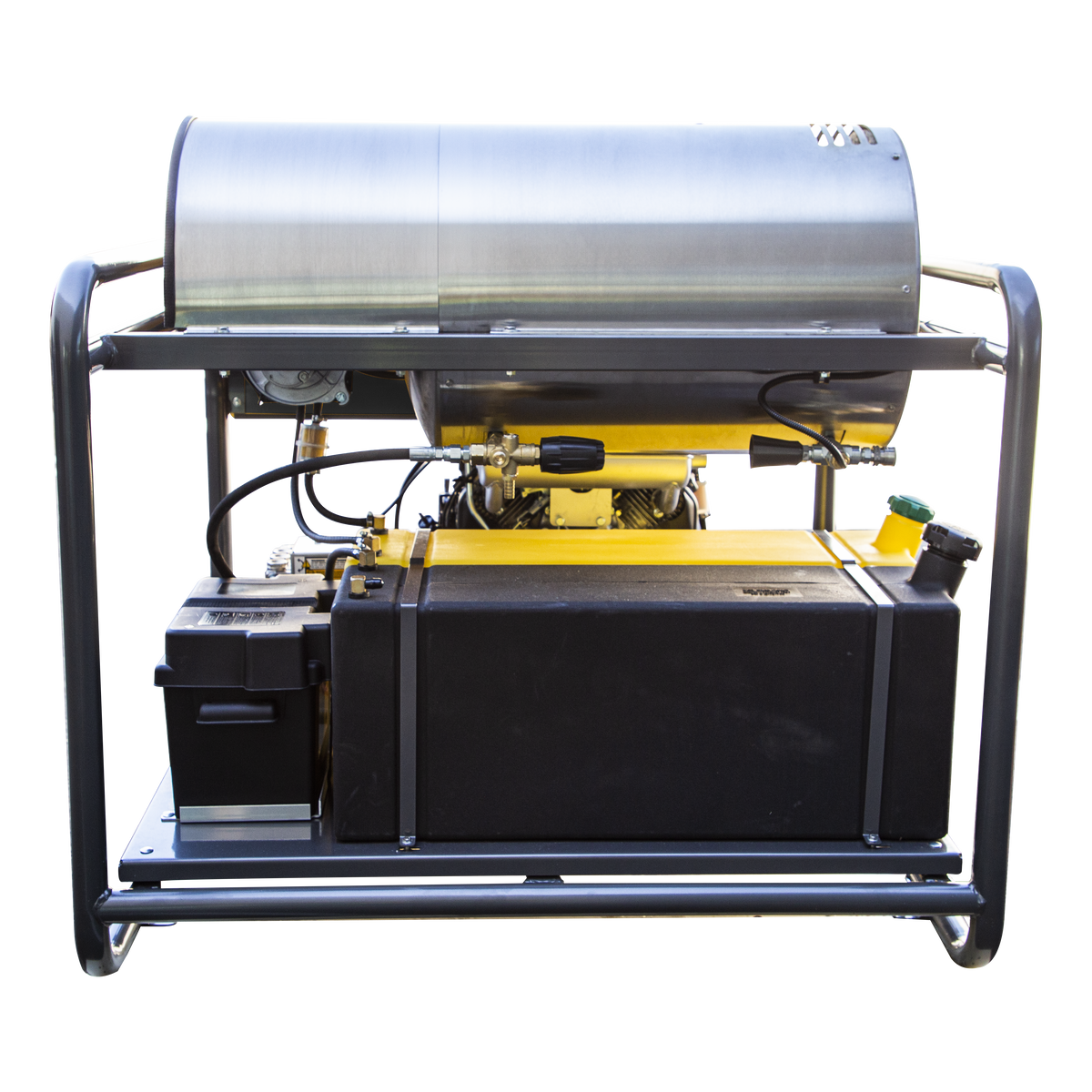 3500 PSI 5.6 GPM Gas Belt Drive Diesel Fired Truck Mount Hot Water Pressure Washer with Triplex Pump