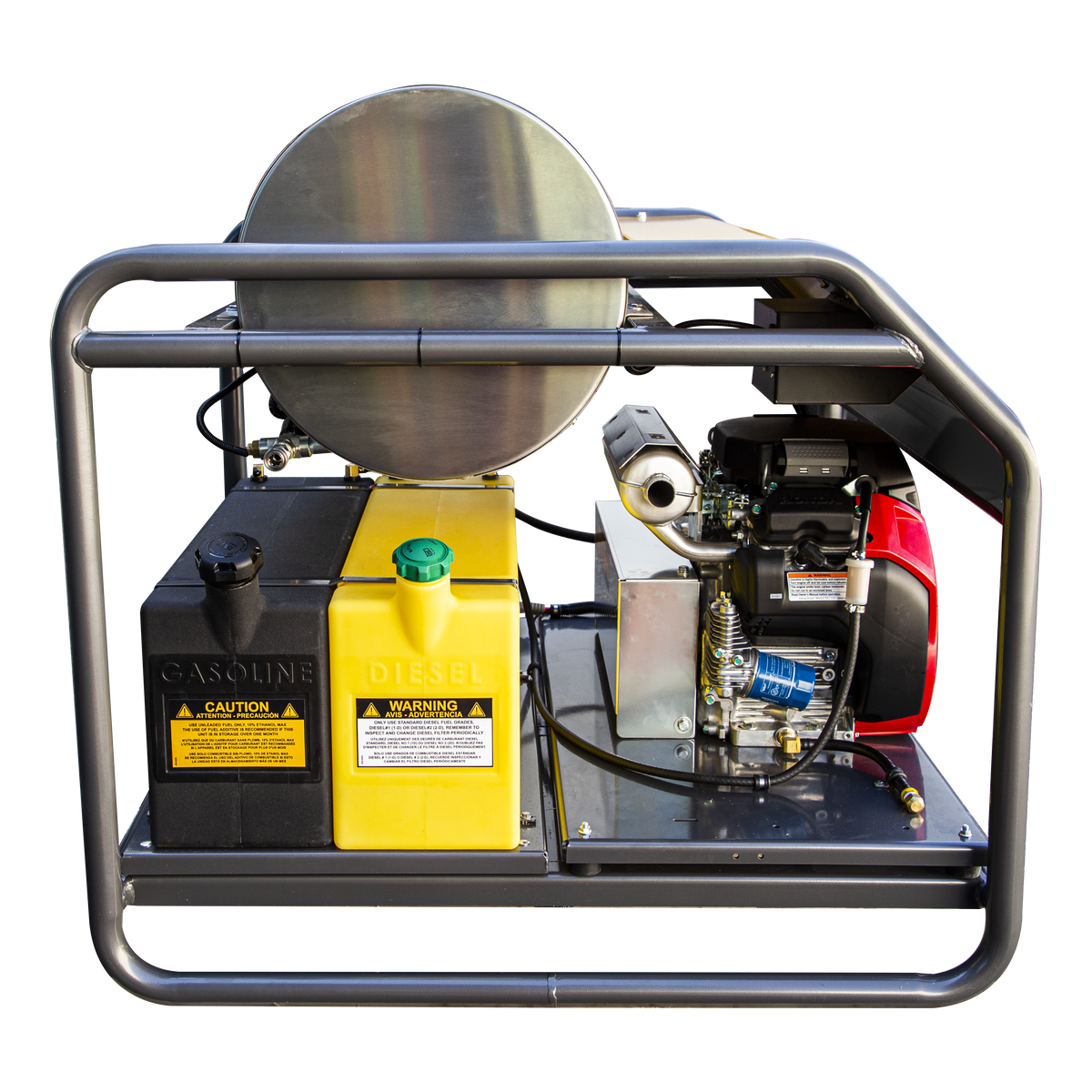 3500 PSI 5.6 GPM Gas Belt Drive Diesel Fired Truck Mount Hot Water Pressure Washer with Triplex Pump