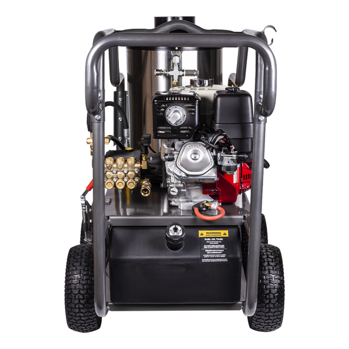 4000 PSI 4.2 GPM Gas Direct Drive Diesel Fired Hot Water Pressure Washer with Triplex Pump