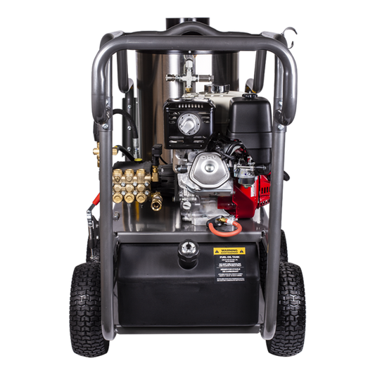 4000 PSI 4.2 GPM Gas Direct Drive Diesel Fired Hot Water Pressure Washer with Triplex Pump