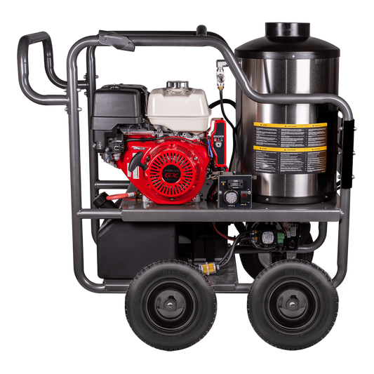4000 PSI 4.2 GPM Gas Direct Drive Diesel Fired Hot Water Pressure Washer with Triplex Pump