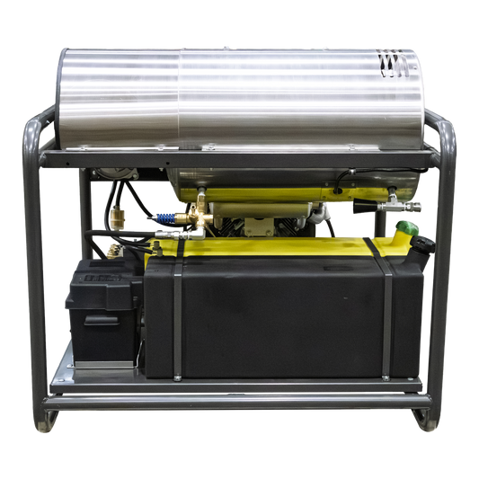 4000 PSI 5.5 GPM Gas Belt Drive Diesel Fired Truck Mount Hot Water Pressure Washer with Triplex Pump