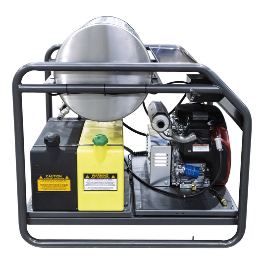 4000 PSI 5.5 GPM Gas Belt Drive Diesel Fired Truck Mount Hot Water Pressure Washer with Triplex Pump