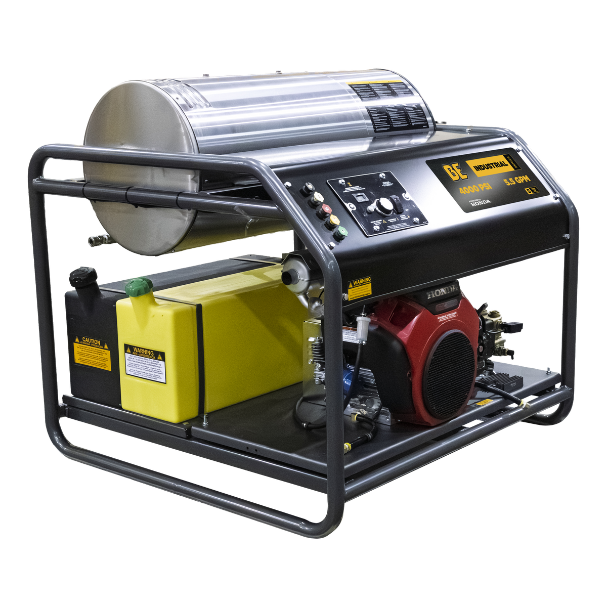 4000 PSI 5.5 GPM Gas Belt Drive Diesel Fired Truck Mount Hot Water Pressure Washer with Triplex Pump