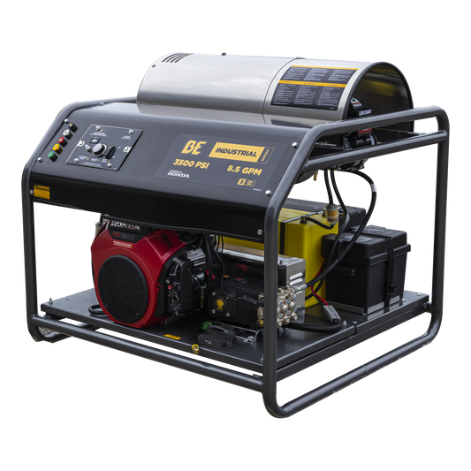 3500 PSI 8.5 GPM Gas Belt Drive Diesel Fired Truck Mount Hot Water Pressure Washer with Triplex Pump