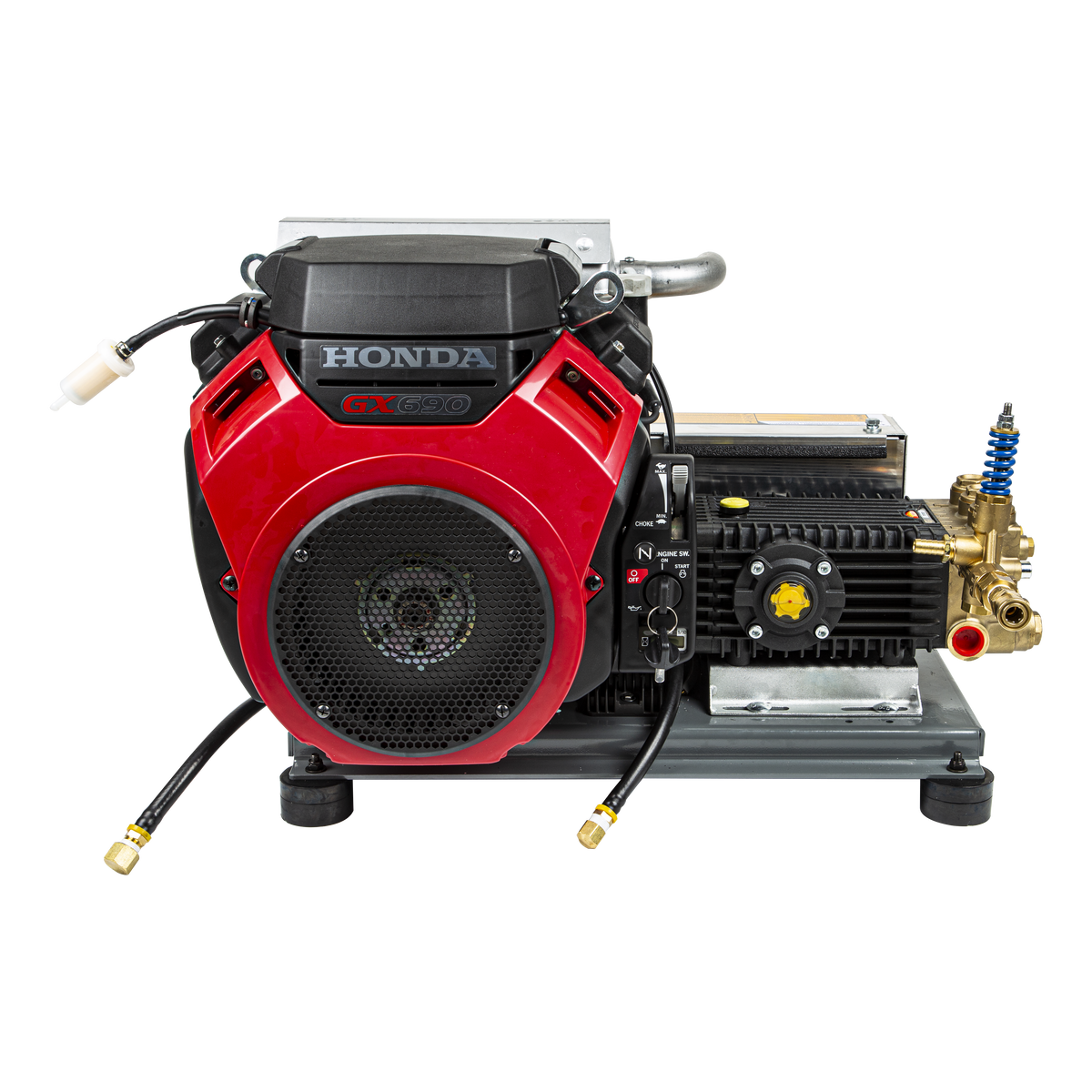 4000 PSI 8.2 GPM Cold Water Gas Pressure Washer Honda GX690 Electric Start, Belt Drive, General Triplex Pump, Mount Truck or 