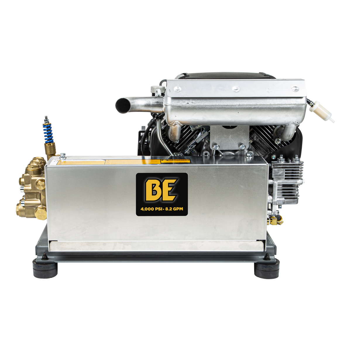 4000 PSI 8.2 GPM Cold Water Gas Pressure Washer Honda GX690 Electric Start, Belt Drive, General Triplex Pump, Mount Truck or 