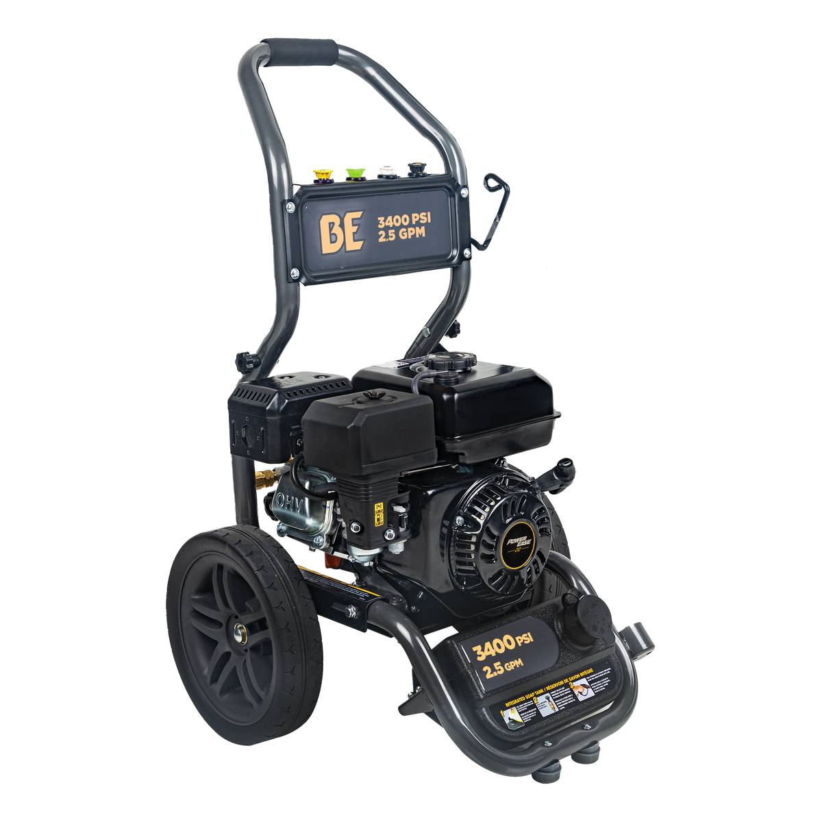 3400PSI 2.5GPM Cold Water Gas Pressure Washer Powerease 223cc Engine and CP Axial Pump