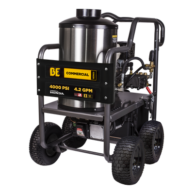 4000 PSI 4.2 GPM Gas Direct Drive Diesel Fired Hot Water Pressure Washer with Triplex Pump