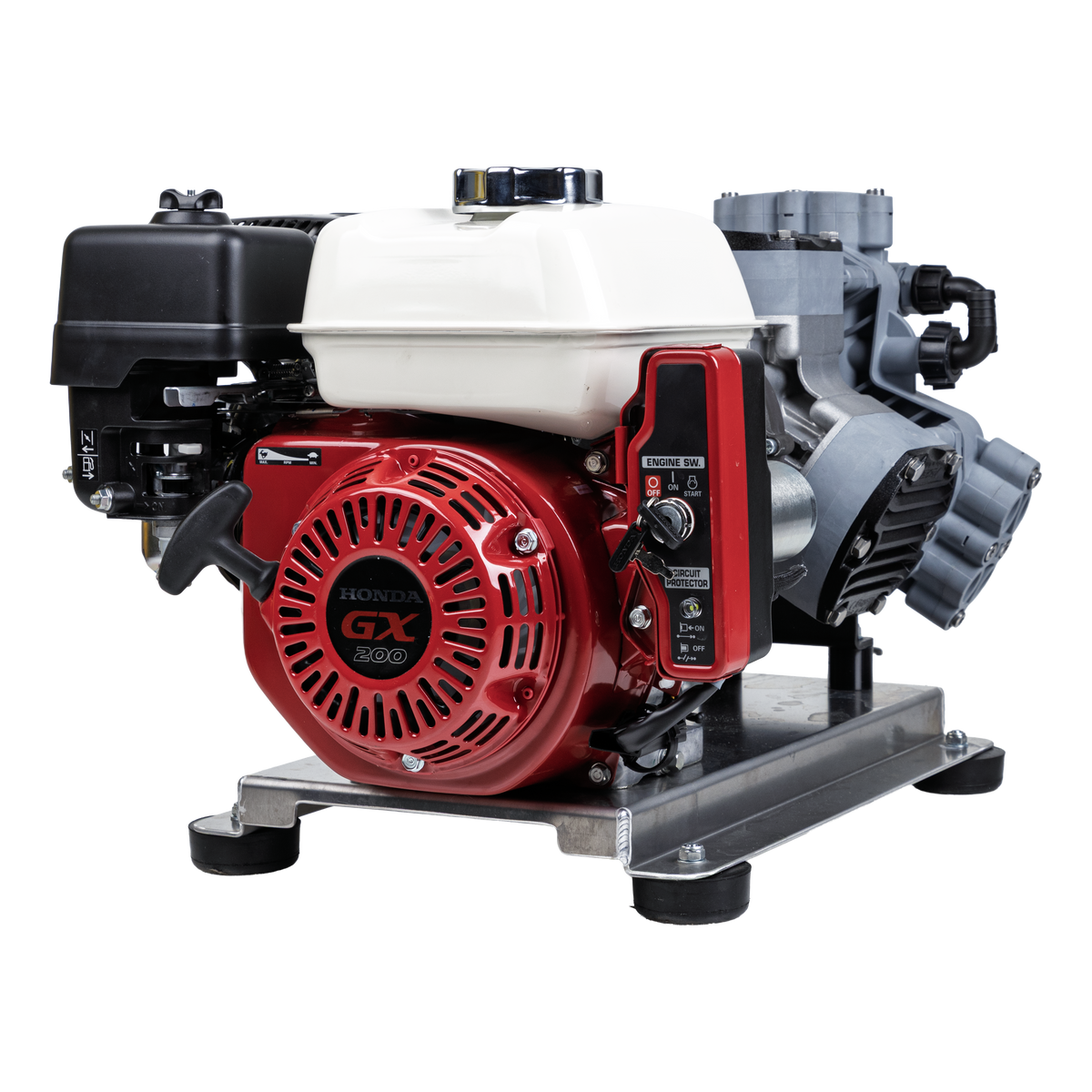 300 PSI 11 GPM Gas Direct Drive Commercial Mobile Soft Wash System with Electric Start