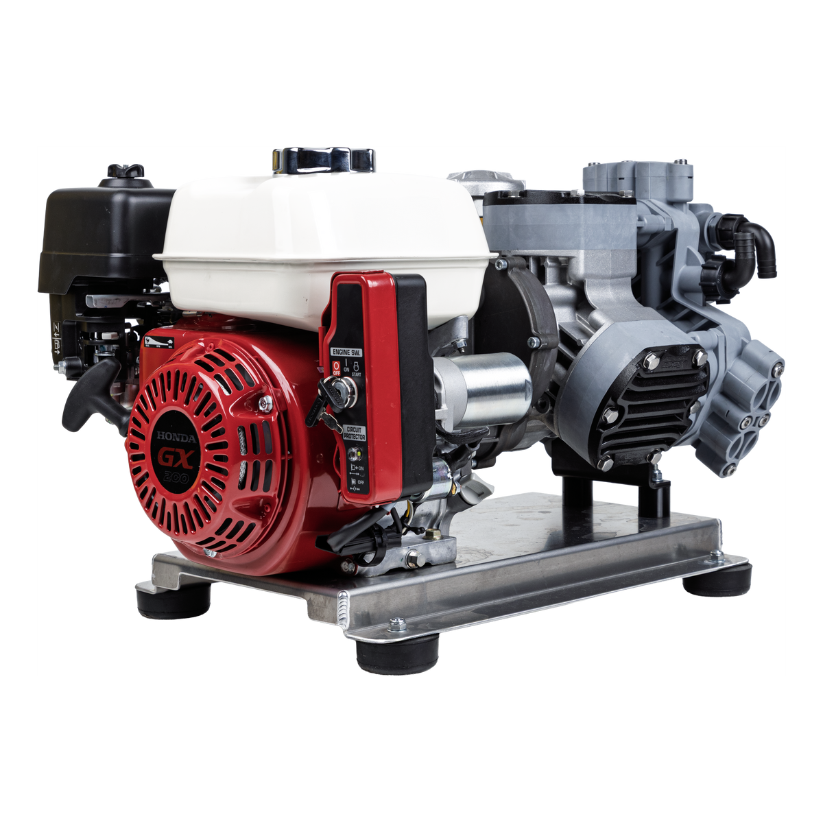 300 PSI 11 GPM Gas Direct Drive Commercial Mobile Soft Wash System with Electric Start