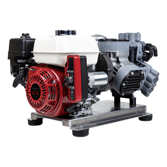 300 PSI 11 GPM Gas Direct Drive Commercial Mobile Soft Wash System with Electric Start