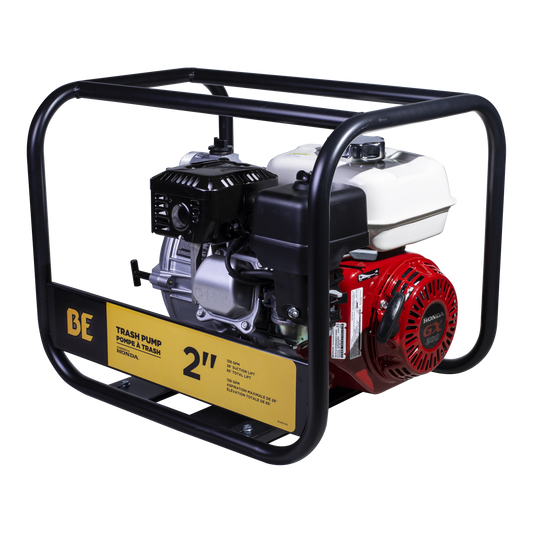 2" Semi Trash Pump 158 GPM 33 PSI with Honda GX200 Engine