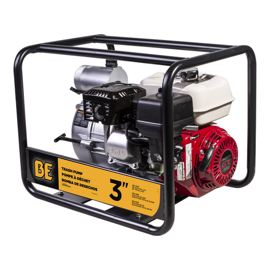 3" Semi Trash Pump 264 GPM 36 PSI with Honda GX200 Engine