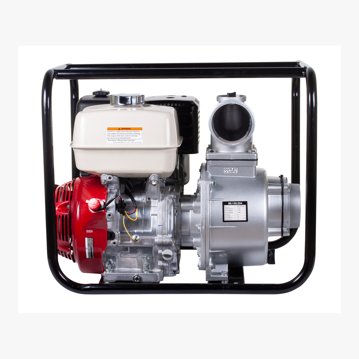 4" High Volume Water Transfer Pump 430 GPM 38 PSI with Honda GX390 Engine