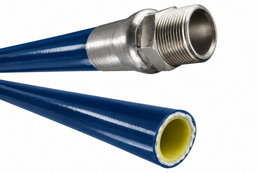 Blue 1" Cobra Sewer Cleaning Hose, 3000 PSI