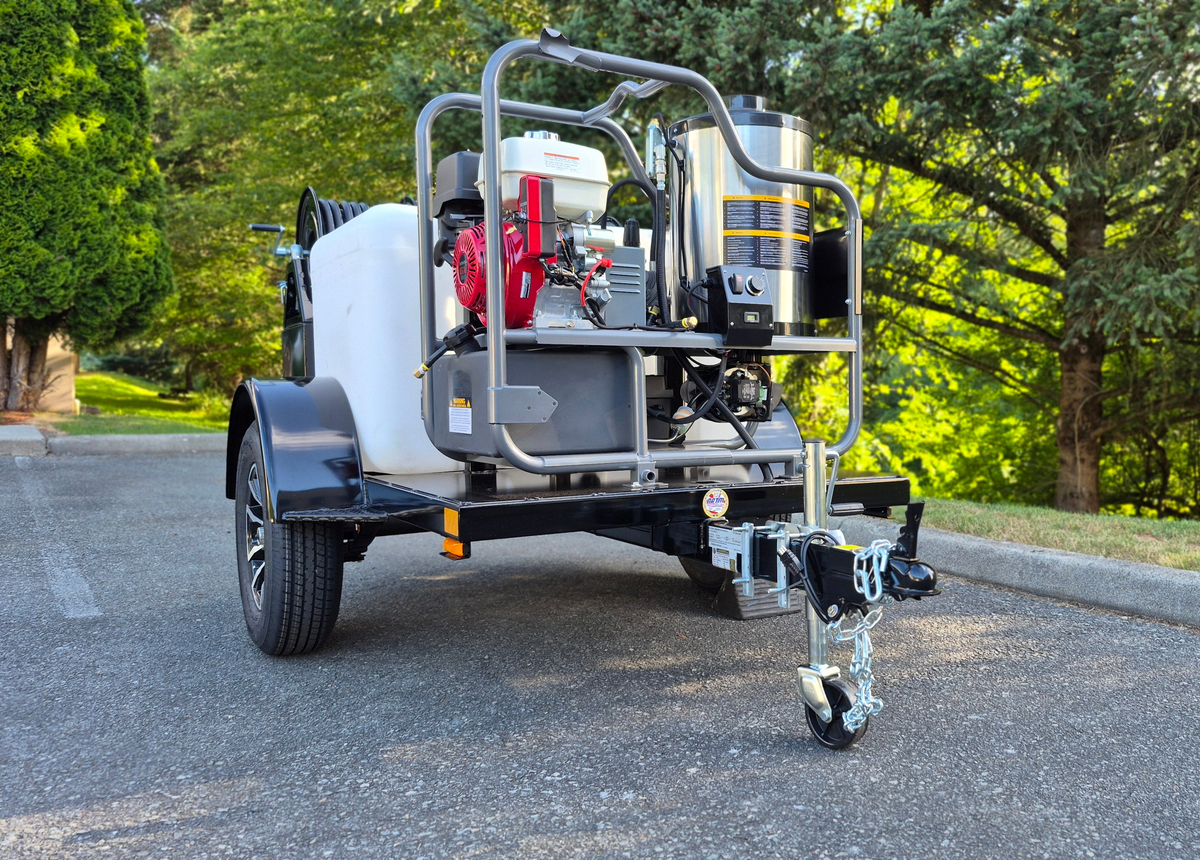 Seattle Pump Custom BE Gas Hot Water Pressure Water Trailer, Belt Drive, 4.0 | 4000