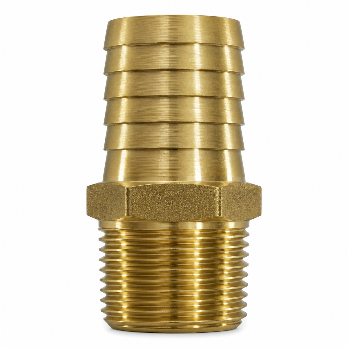 Brass 3/4" MPT x 1" Hose Barb Nipple