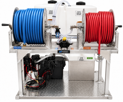 Electric 12V Soft Wash Skid System – 7 GPM