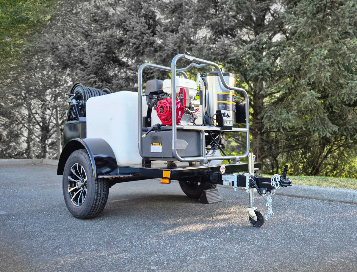 Seattle Pump Custom BE Gas Hot Water Pressure Water Trailer, Belt Drive, 4.0 | 4000
