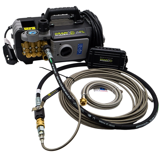 Drain Invader HD Portable Jetter w hose