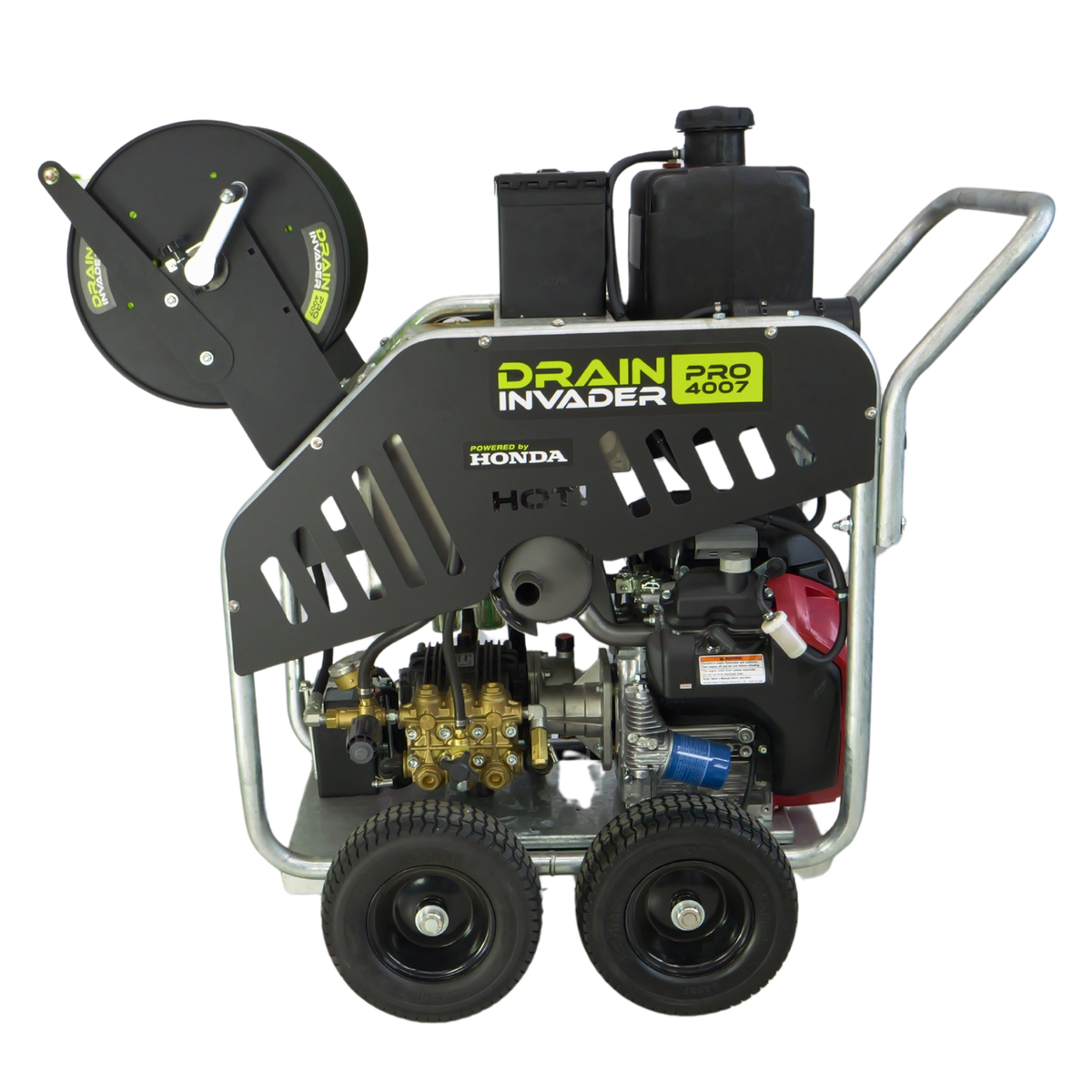 Drain Invader PRO 3005 Honda Hydro Jetter 3000 PSI 5 GPM 389cc Side View 7