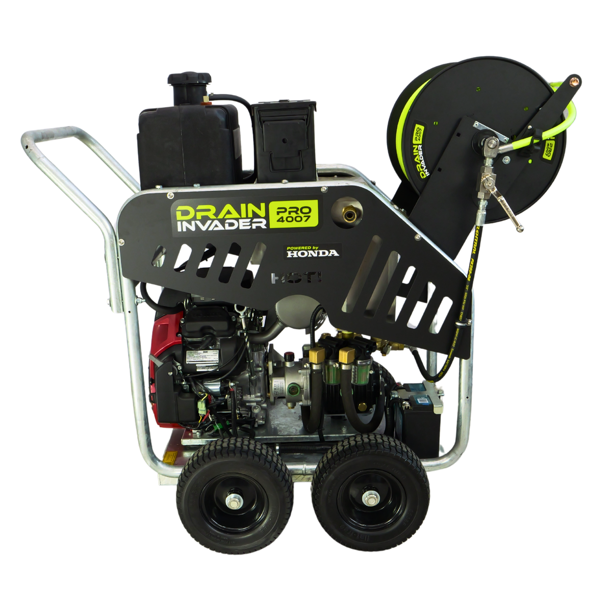 Drain Invader PRO 3005 Honda Hydro Jetter 3000 PSI 5 GPM 389cc Side View 8