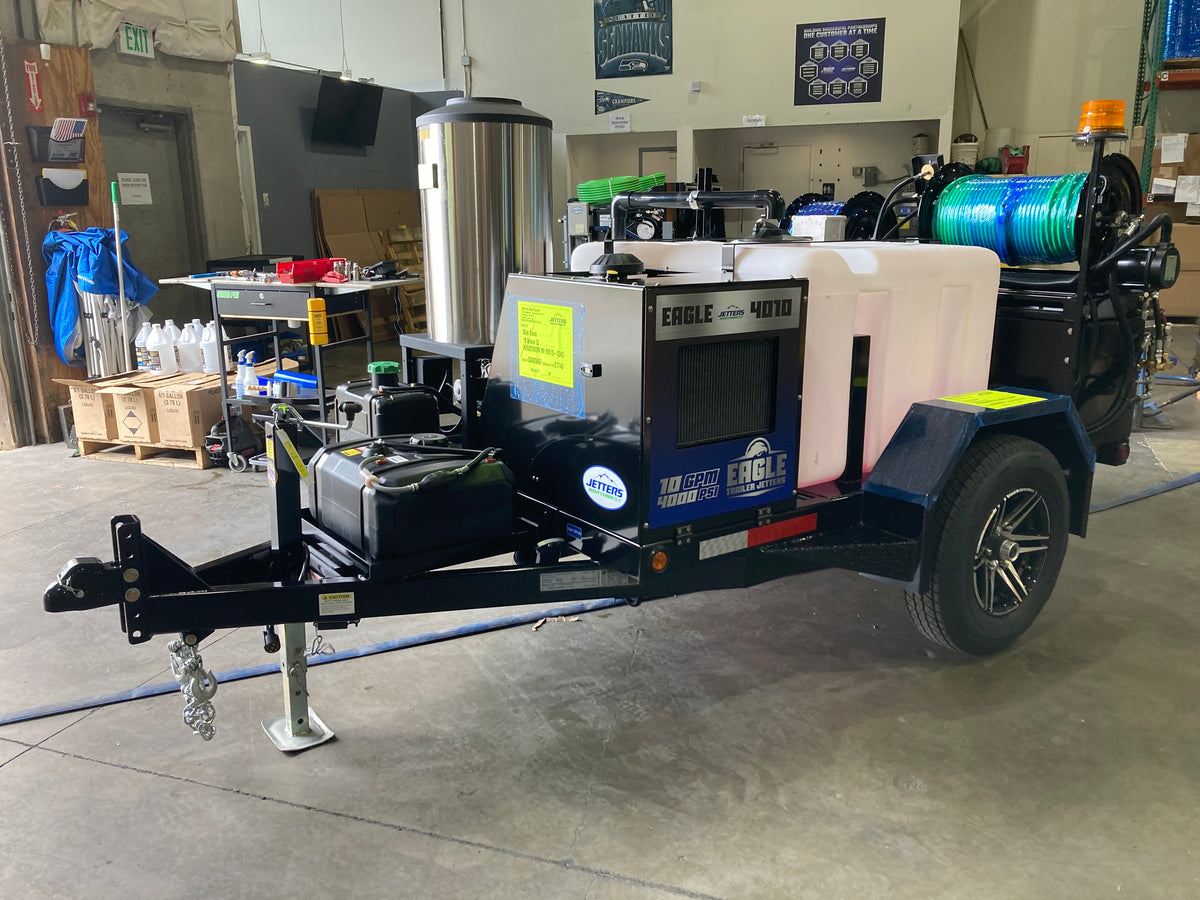 EAGLE 200 4010 Hot Water Trailer Jetter, 10 GPM | 4000 PSI