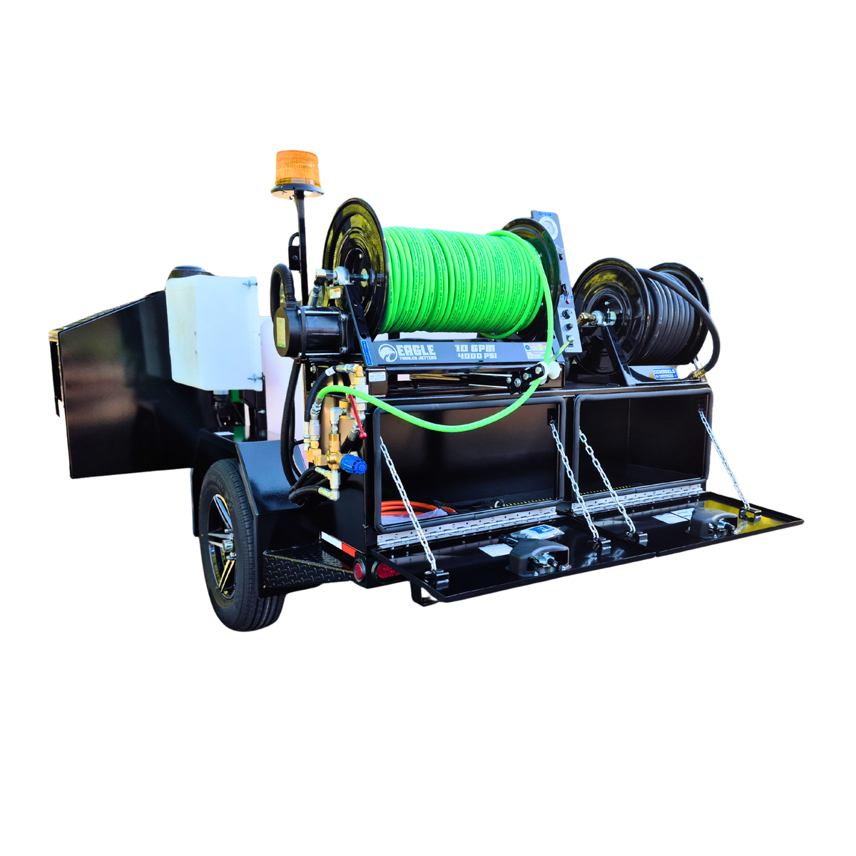 EAGLE 200 Trailer Jetters, 10-12 GPM | 3000 - 4000 PSI