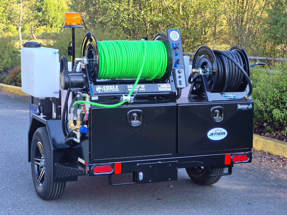 EAGLE 200 Trailer Jetters, 10-12 GPM | 3000 - 4000 PSI