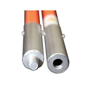Steel-Reinforced Fiberglass Poles with Threaded Ends