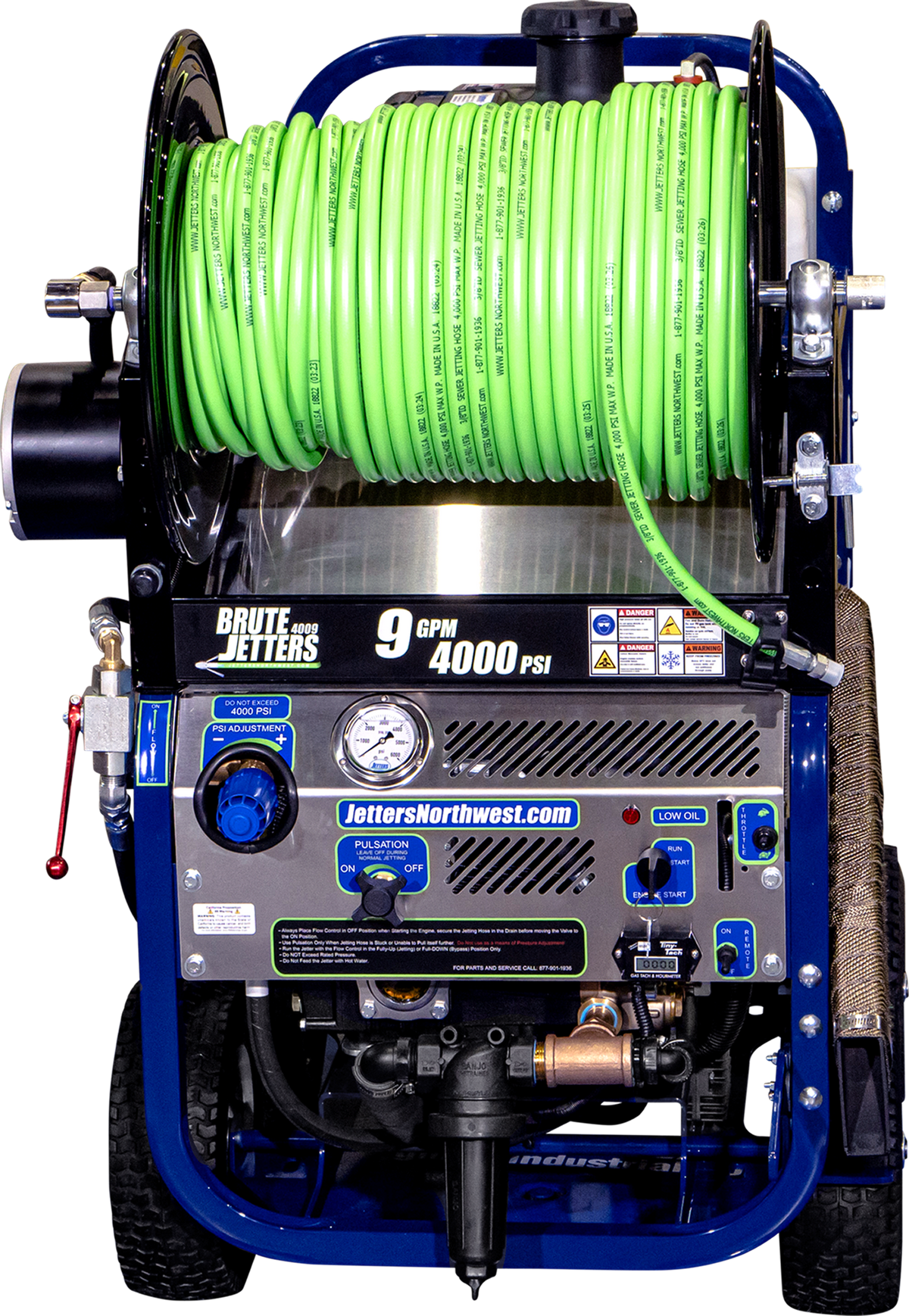 BRUTE Portable Cart Jetters, 9-12 GPM | 3000-4000 PSI