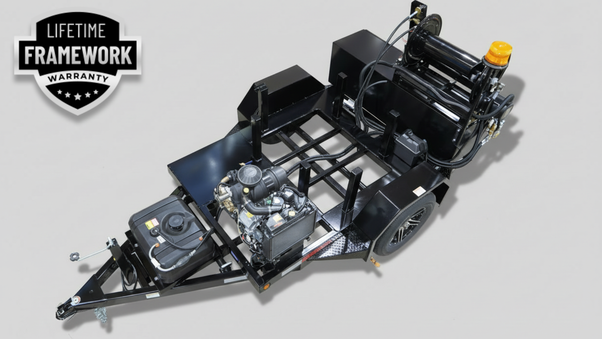 EAGLE 200 Trailer Jetters, 10-12 GPM | 3000 - 4000 PSI