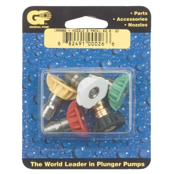 1/4" Quick Disconnect High-Pressure Spray Tip & Nozzle Packs – 4 & 5 Pack