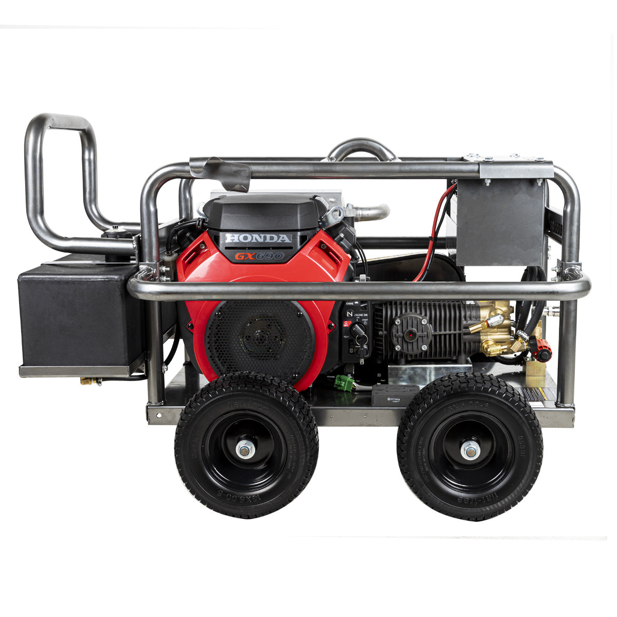 5000PSI 5.0GPM Cold Water Gas Belt Drive Pressure Washer Honda GX690 & Comet Triplex Pump Roll Cage
