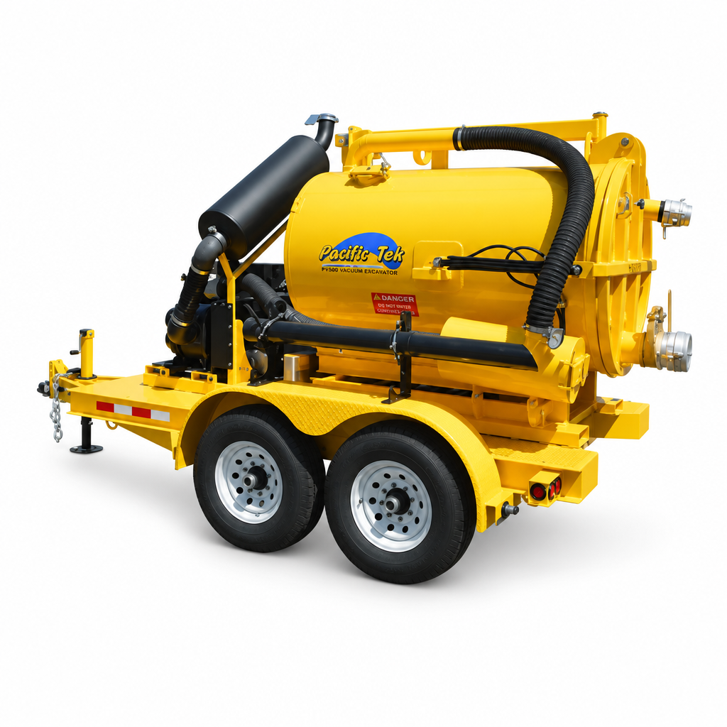 Pacific-Tek PV500 Vacuum Excavator – Skid & Trailer Configurations