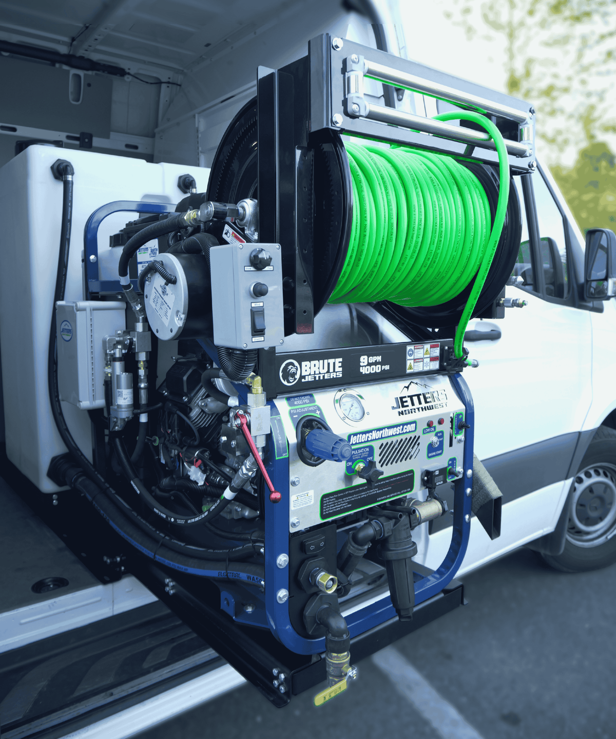 BRUTE Powerslide Van-Pack Skid Jetters, 9-12 GPM | 3000-4000 PSI