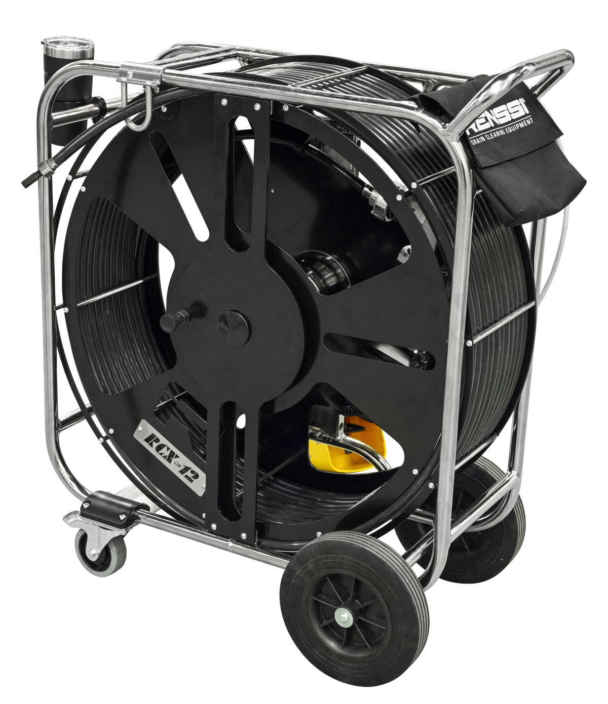 Renssi RCX-12-110 110V Flex-Shaft Cleaning Machine – 1/2" Cable, 100'