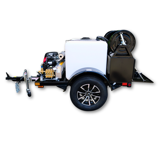 Side View of BE Cold Water Pressure Water Trailer