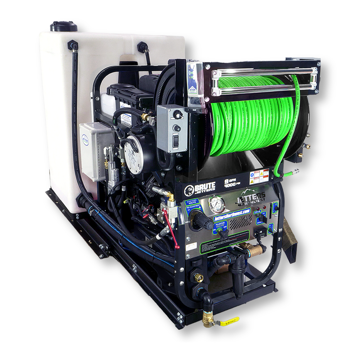 BRUTE Powerslide Van-Pack Skid Jetters, 9-12 GPM | 3000-4000 PSI