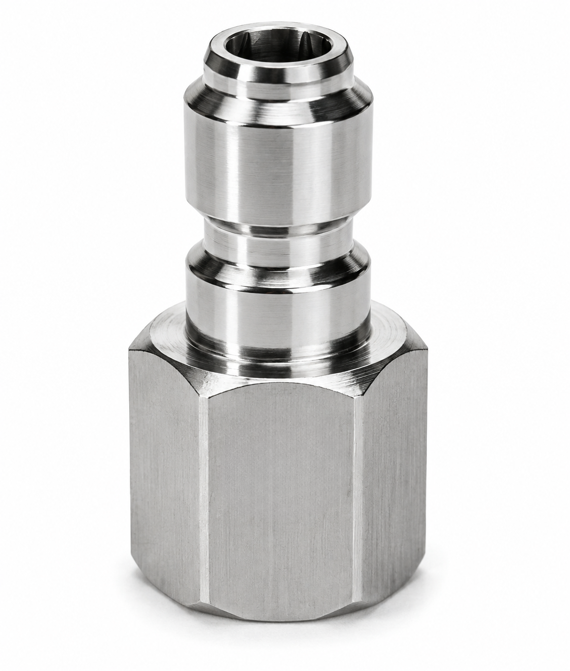 Stainless Steel 1/2" Quick Connect Plug x 1/2" FPT