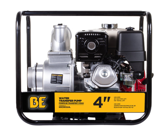 4" Full Trash Pump 580 GPM 37 PSI with Honda GX390 Engine