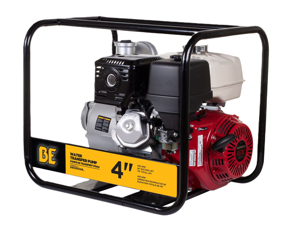 4" Full Trash Pump 580 GPM 37 PSI with Honda GX390 Engine