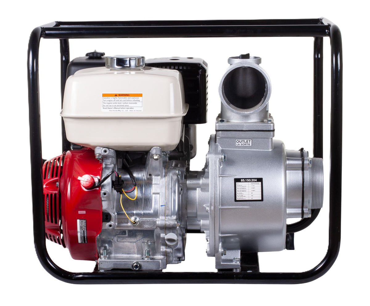 4" Full Trash Pump 580 GPM 37 PSI with Honda GX390 Engine